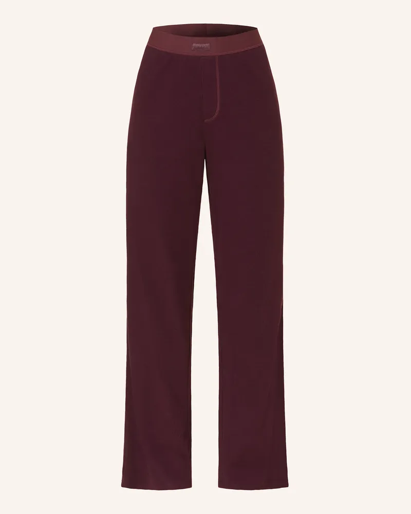 SKIMS Lounge-Hose COTTON RIB Currant