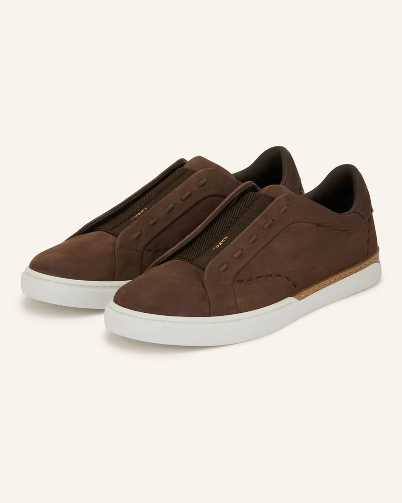 Fendi Slip-On-Sneaker Fendi City braun Dunkelbraun