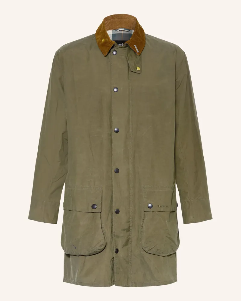 Barbour Fieldjacket Icons Border gruen Khaki