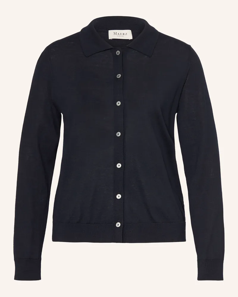Maerz Strickjacke blau Dunkelblau