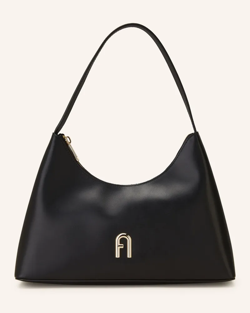 Furla Schultertasche DIAMANTE SMALL Schwarz