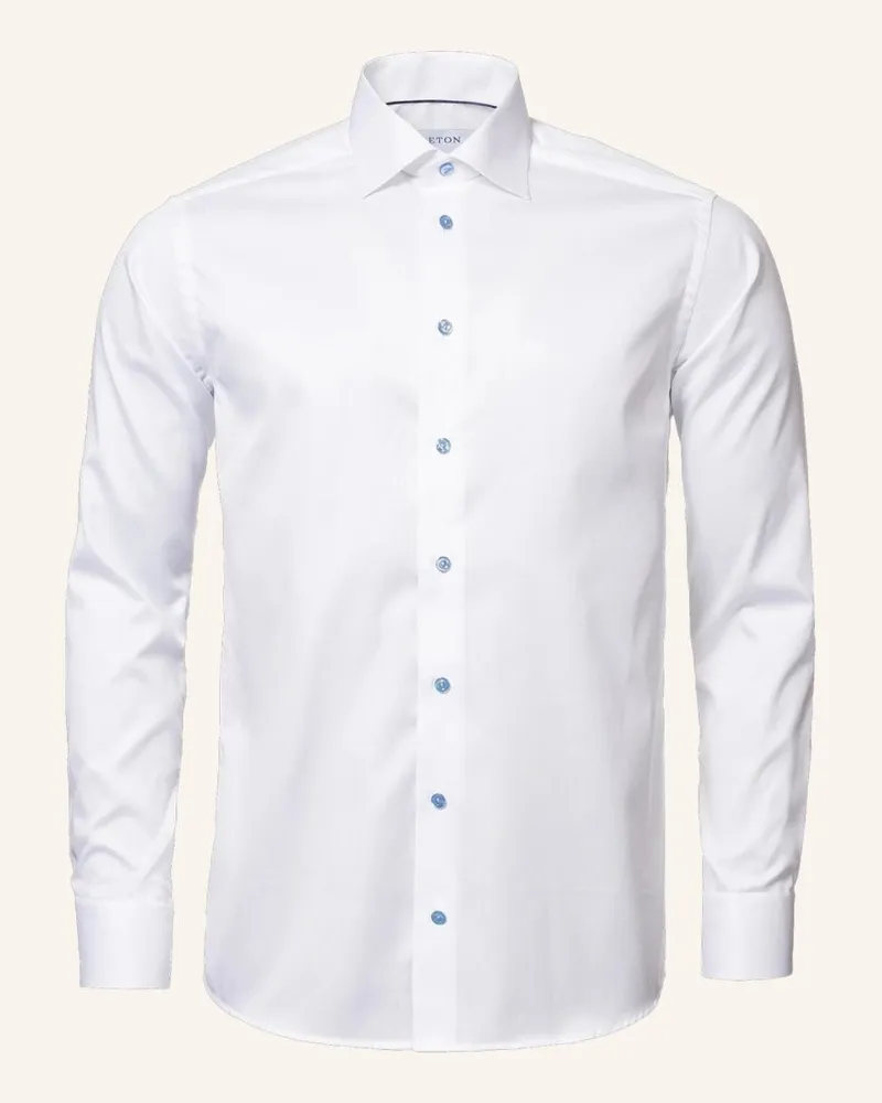 Eton Signature-Twill-Hemd Weiss