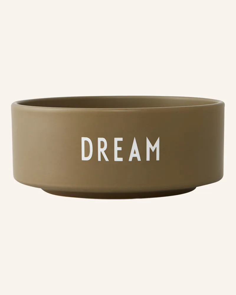 DESIGN LETTERS Schale Livedream gruen Oliv