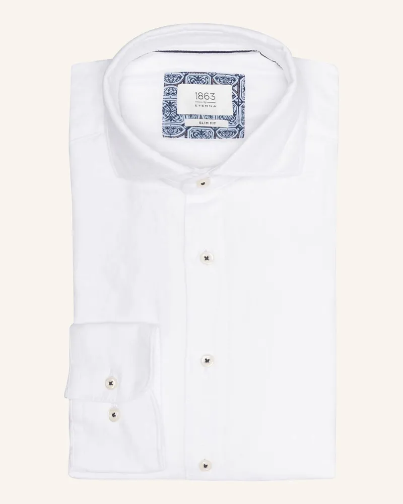 Eterna Hemd Slim Fit Weiss