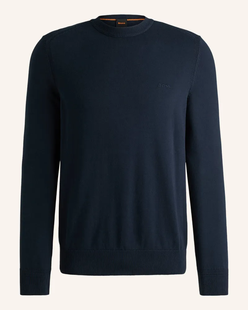 HUGO BOSS Pullover ASAC_C Regular Fit Dunkelblau