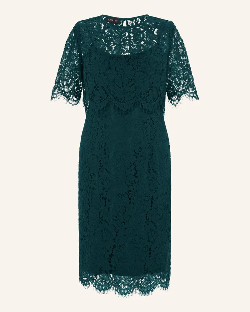 Apart Spitzenkleid Mit Spitzenjacke gruen Dunkelgrün