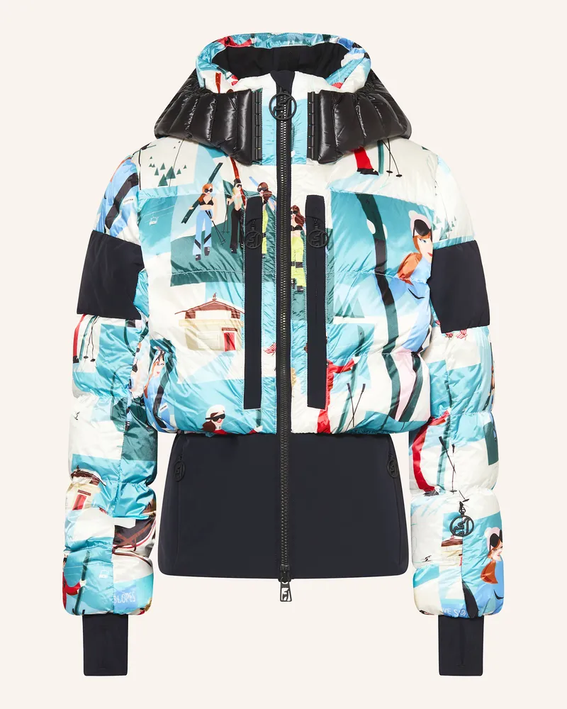 Picture Daunen-Skijacke BERNADETTE PRINT Blau