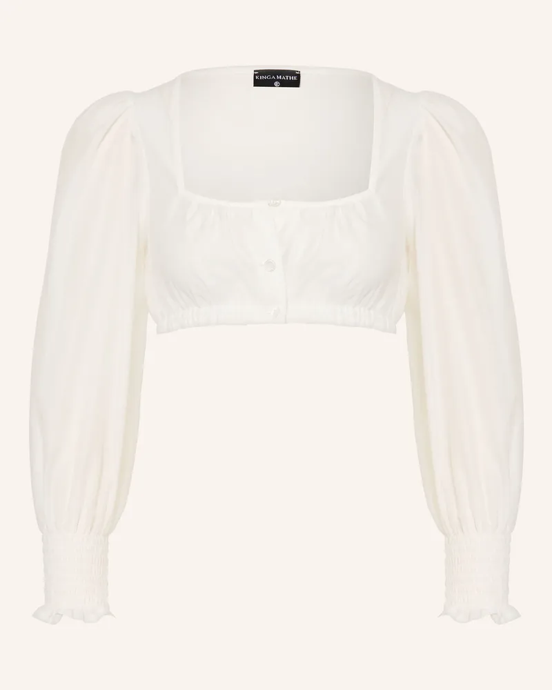 KINGA MATHE Dirndlbluse Lorina weiss Weiss