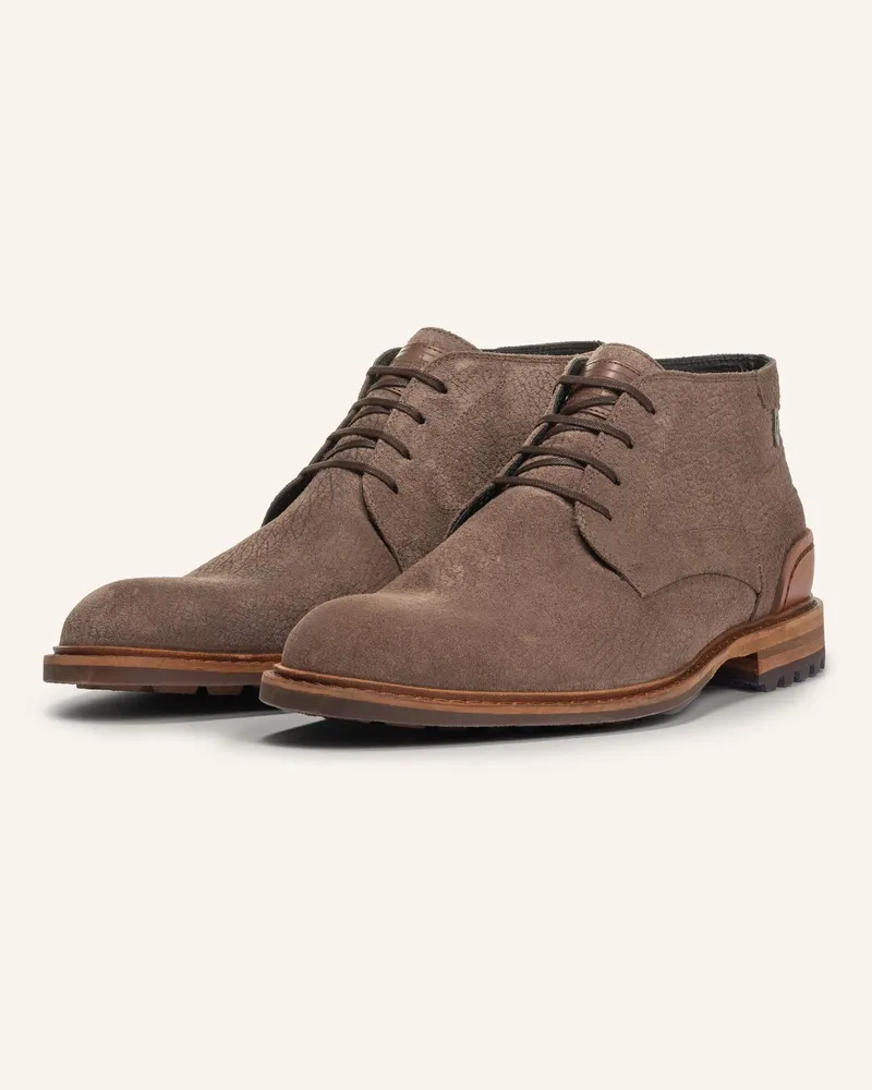 Floris van Bommel Schnürboots CREPI 11 Taupe