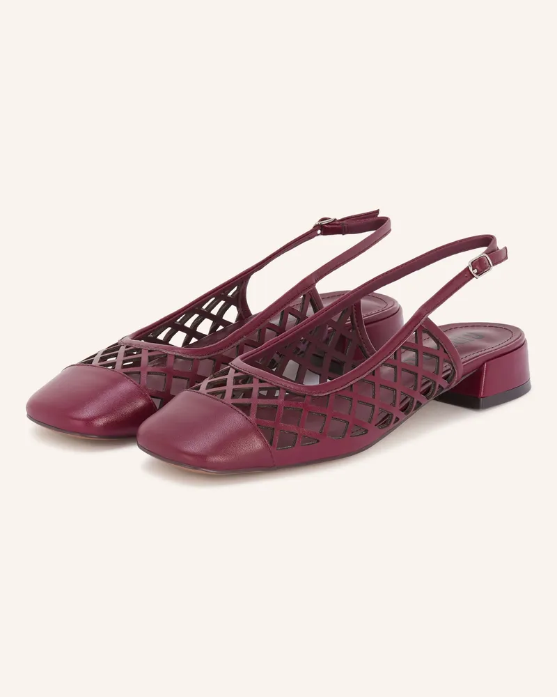 Bibi Lou Slingpumps Moura rot Dunkelrot