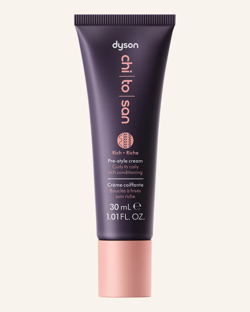 Dyson Chitosan™ Pre-Style Cream für lockiges bis krauses Haar, reichhaltige Pflege 30 ml 