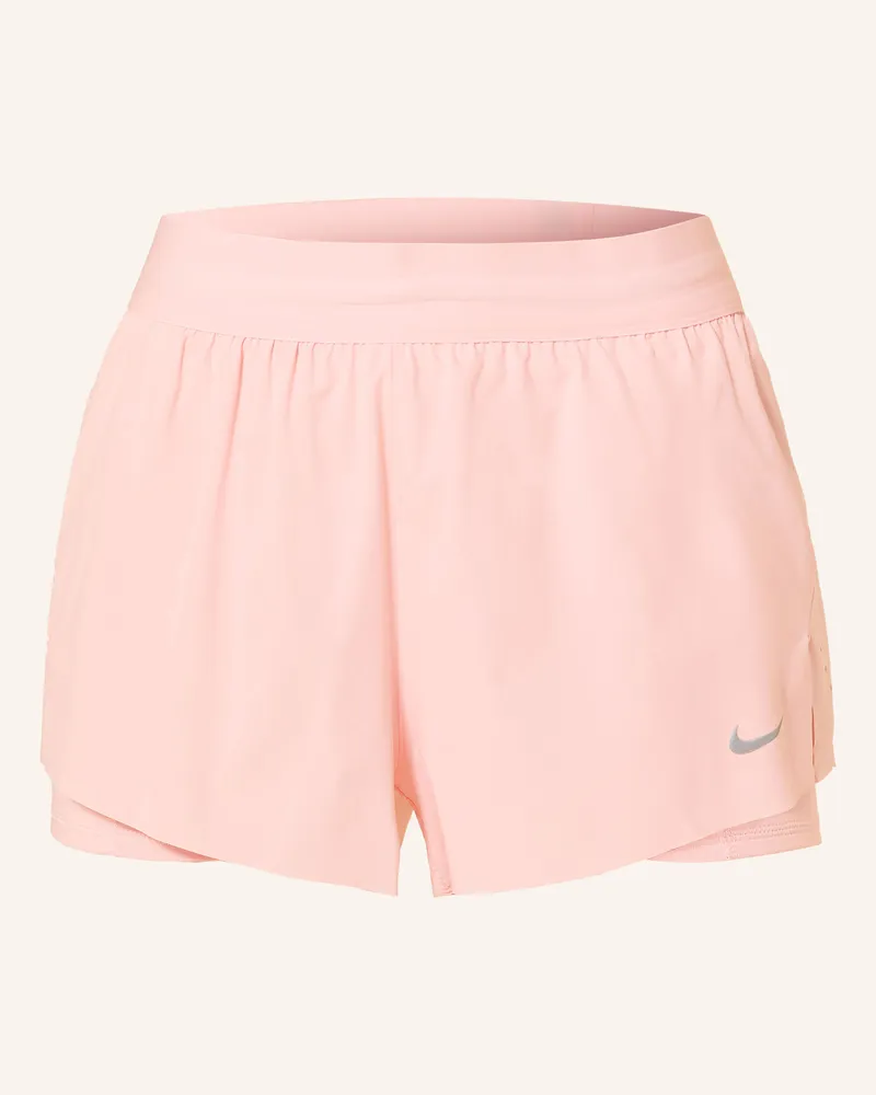Nike 2-In-1-Laufshorts Dri-Fit Swift orange Hellrosa