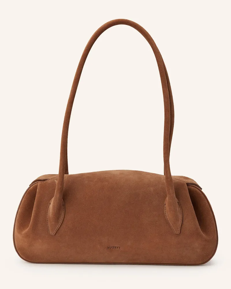 YUZEFI Schultertasche OYSTER Cognac