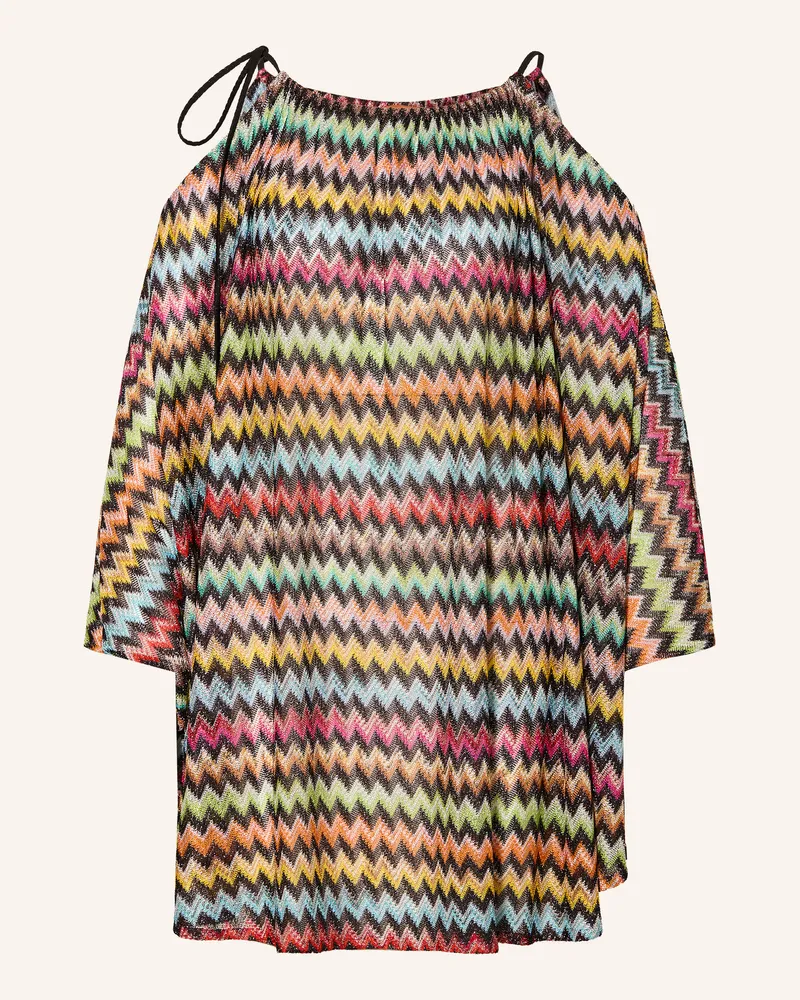 Missoni Strandkleid Mit Glitzergarn schwarz Schwarz