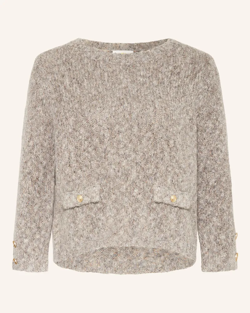 Princess goes Hollywood Pullover mit Glitzergarn Taupe