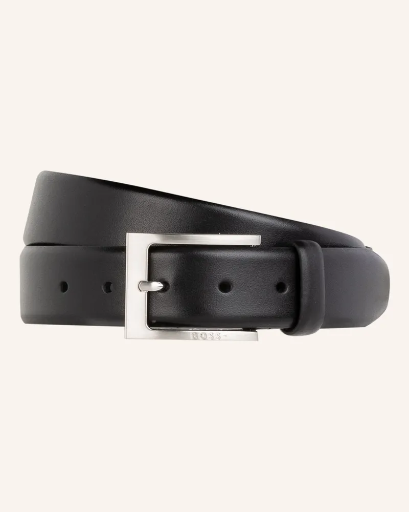 HUGO BOSS Ledergürtel BARNABIE Schwarz