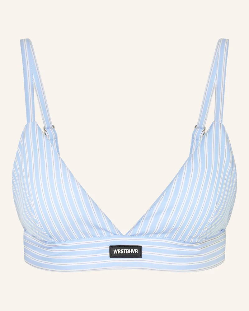 WRSTBHVR Cropped-Top FRITZI Hellblau