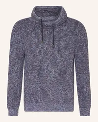 Ragman Strick-Hoodie Blau