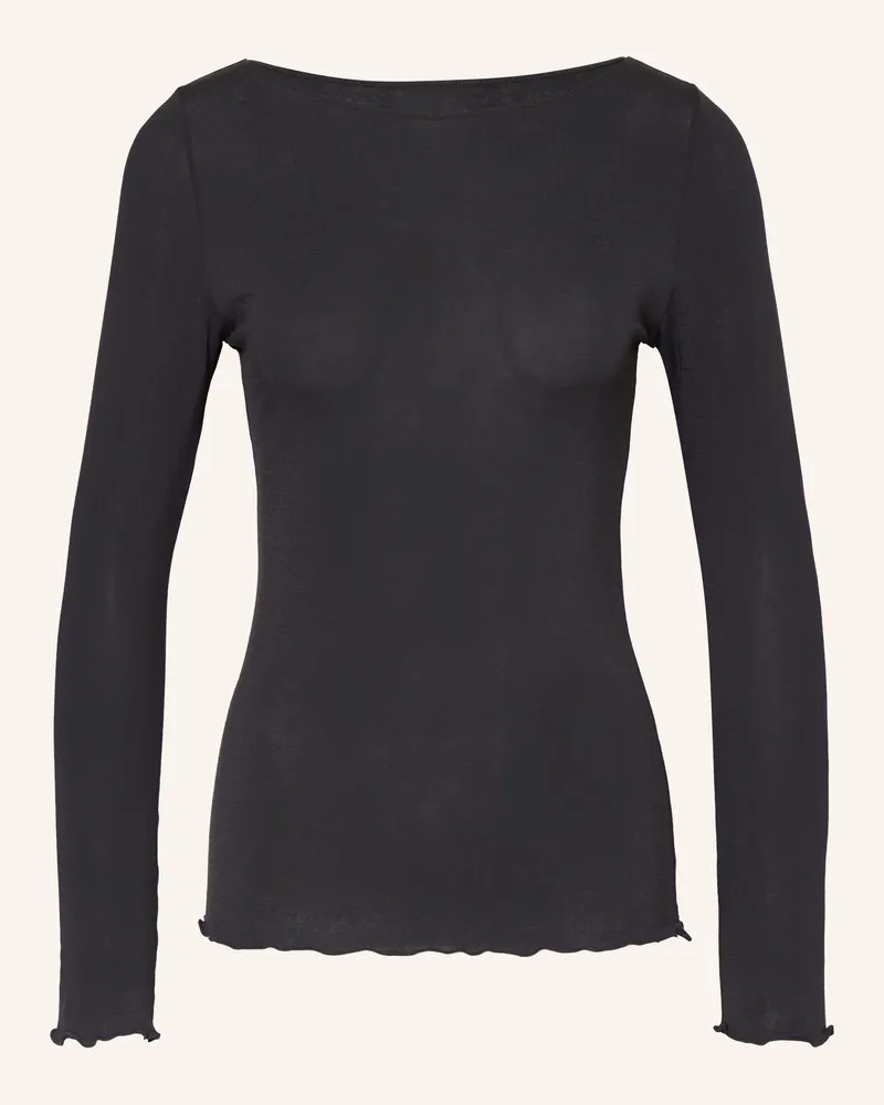 Skiny Longsleeve Cashmere Deluxe schwarz Schwarz