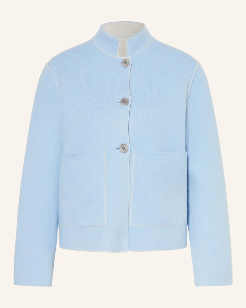 Lunaria Cashmere Cashmere-Jacke Hellblau