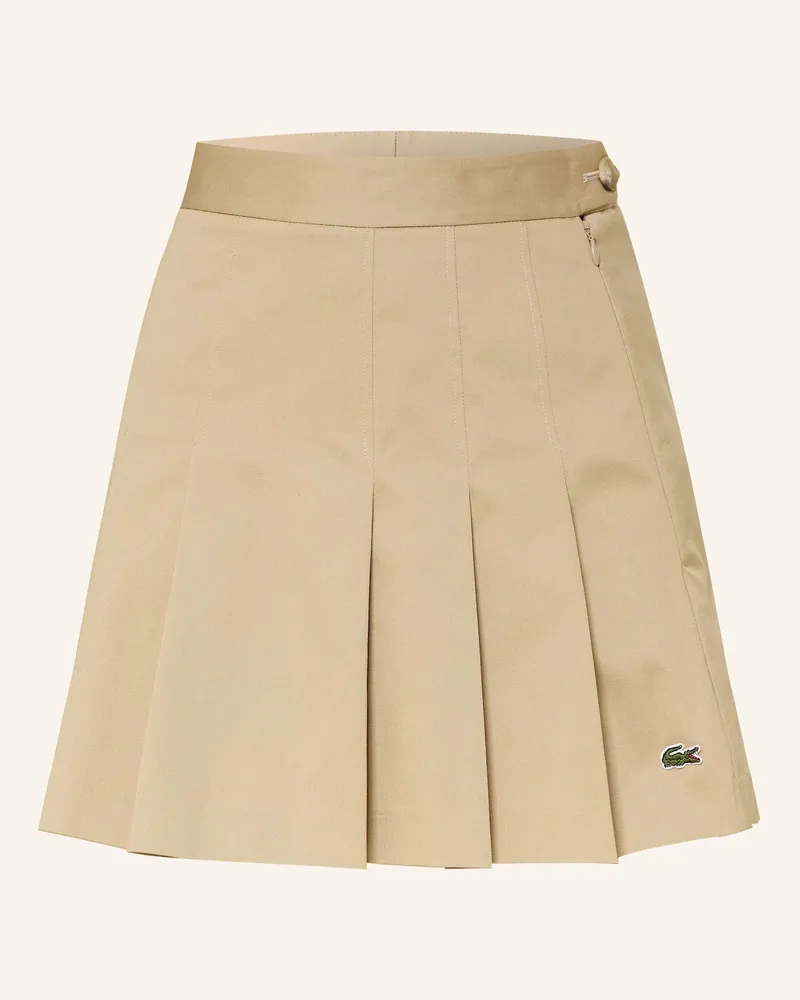 Lacoste Faltenrock Hellbraun