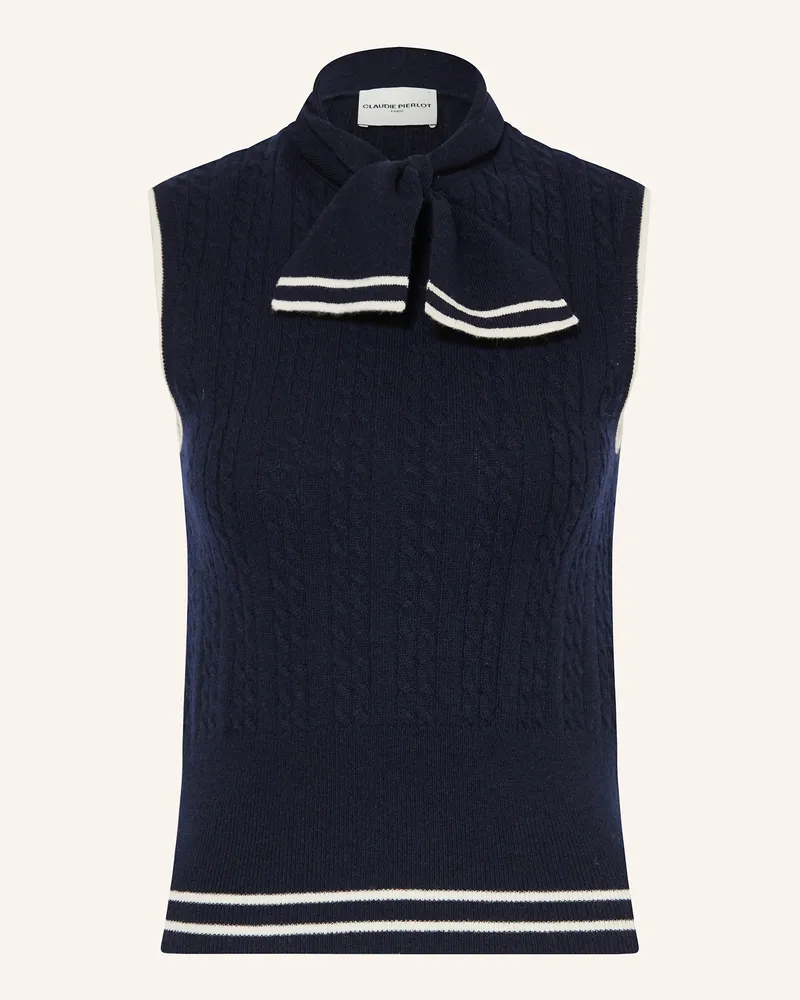 Claudie Pierlot Stricktop blau Dunkelblau