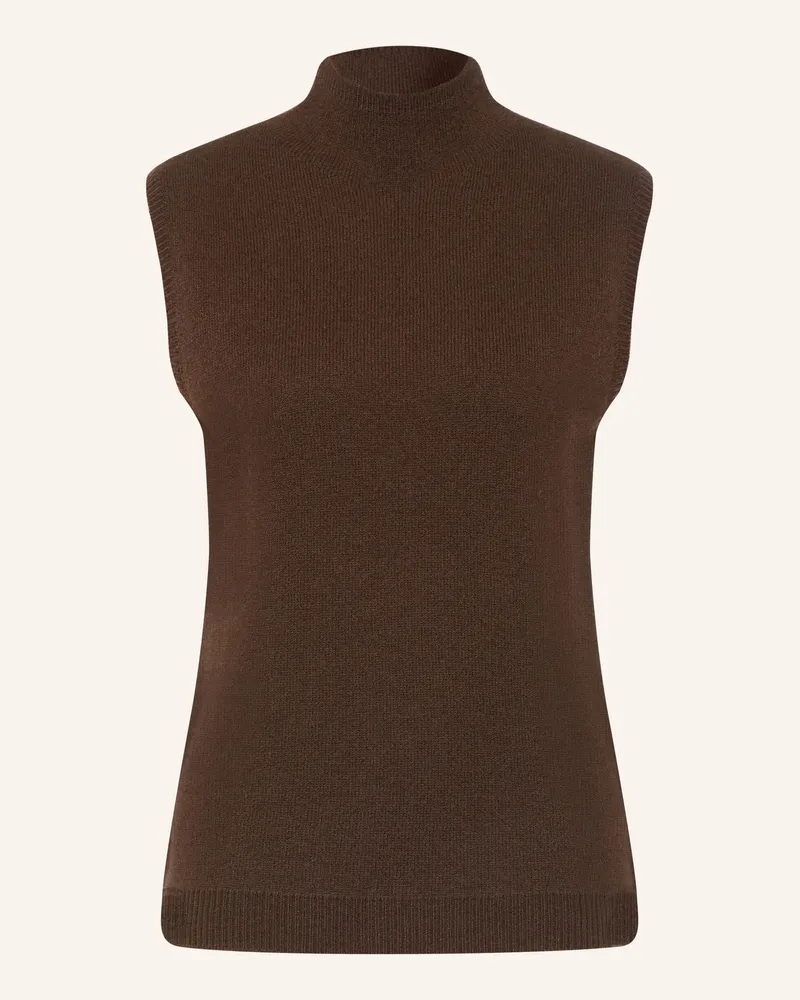 lilienfels Pullunder Mit Cashmere braun Dunkelbraun