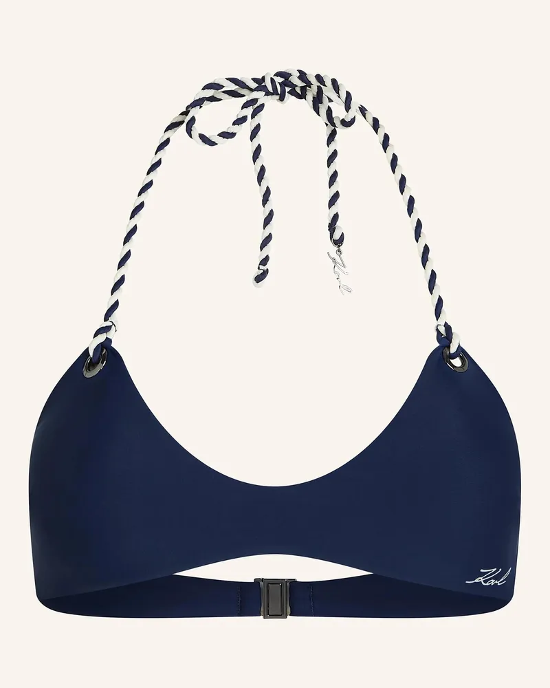 Karl Lagerfeld Bikini-Top Dunkelblau