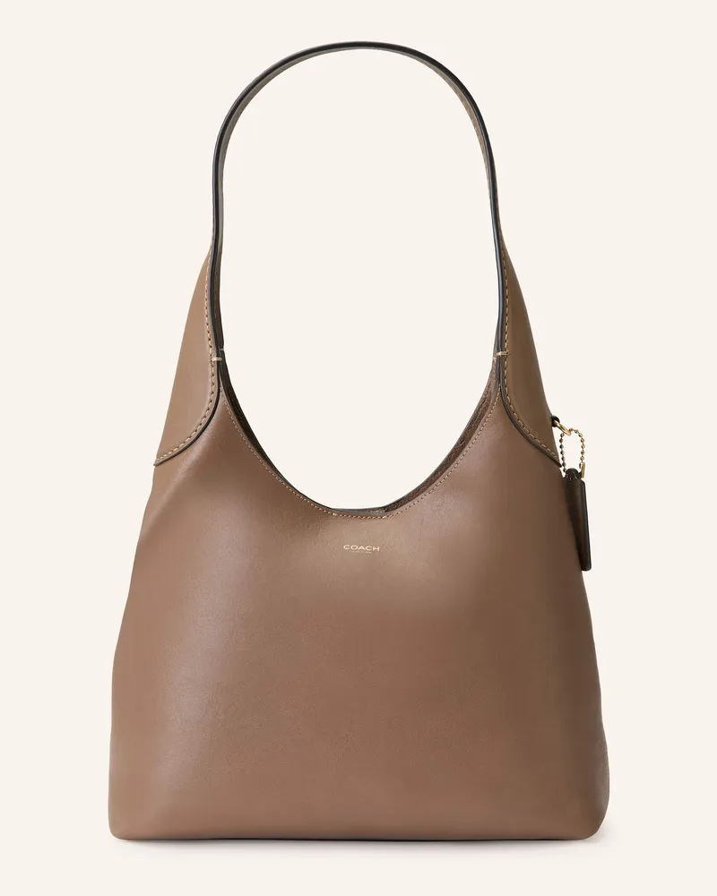Coach Beuteltasche Brooklyn Small beige Hellbraun
