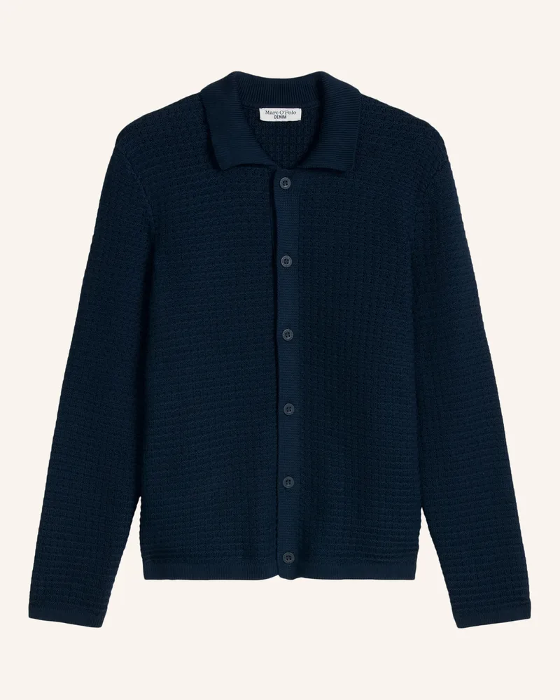 Marc O'Polo Strickjacke blau Dunkelblau
