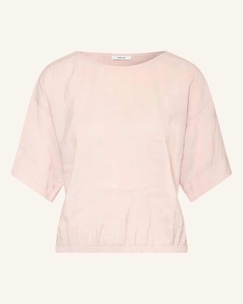 OPUS Blusenshirt Seira Im Materialmix Mit 3/4-Arm rosa Hellrosa