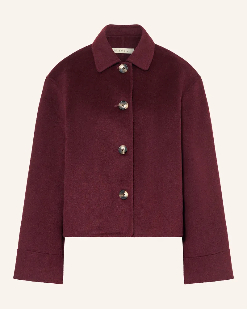 lilienfels Kastenjacke Dunkelrot