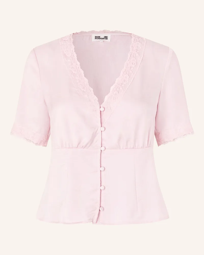 Baum und Pferdgarten Bluse MELONIE mit Spitze Hellrosa