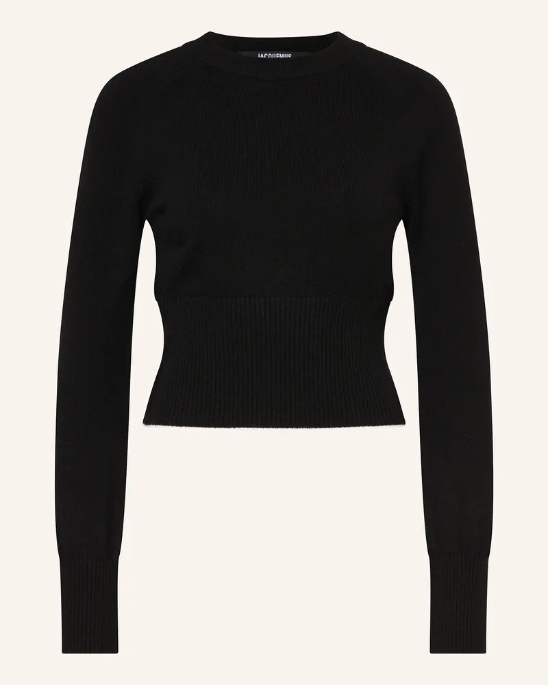 Jacquemus Cashmere-Pullover LA MAILLE SOGLIA SHIRT Schwarz