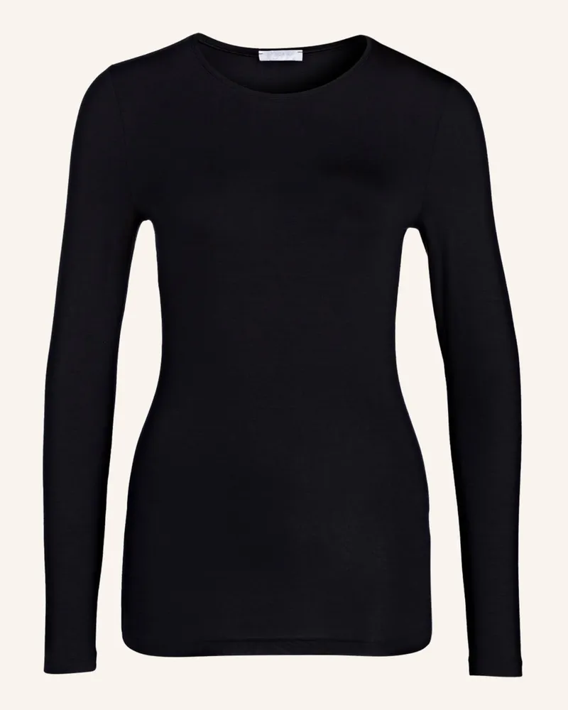 Hanro Longsleeve Soft Touch schwarz Schwarz