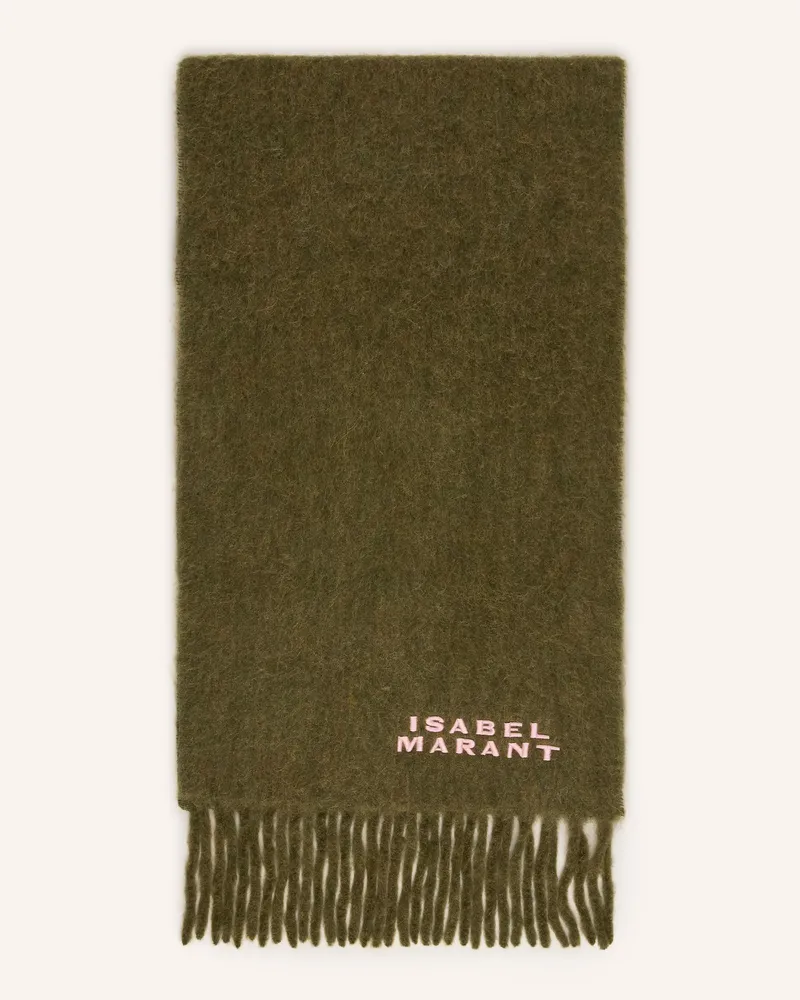 Isabel Marant Alpaka-Schal Firny gruen Oliv
