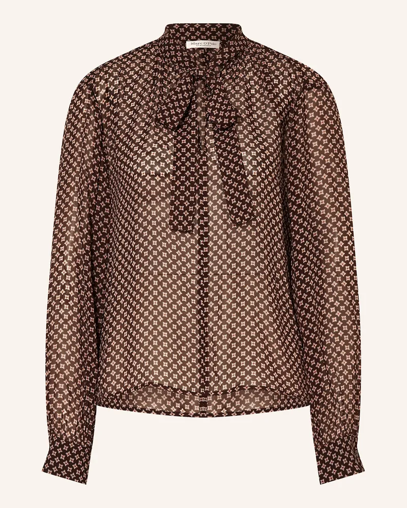 Marc O'Polo Schluppenbluse Braun