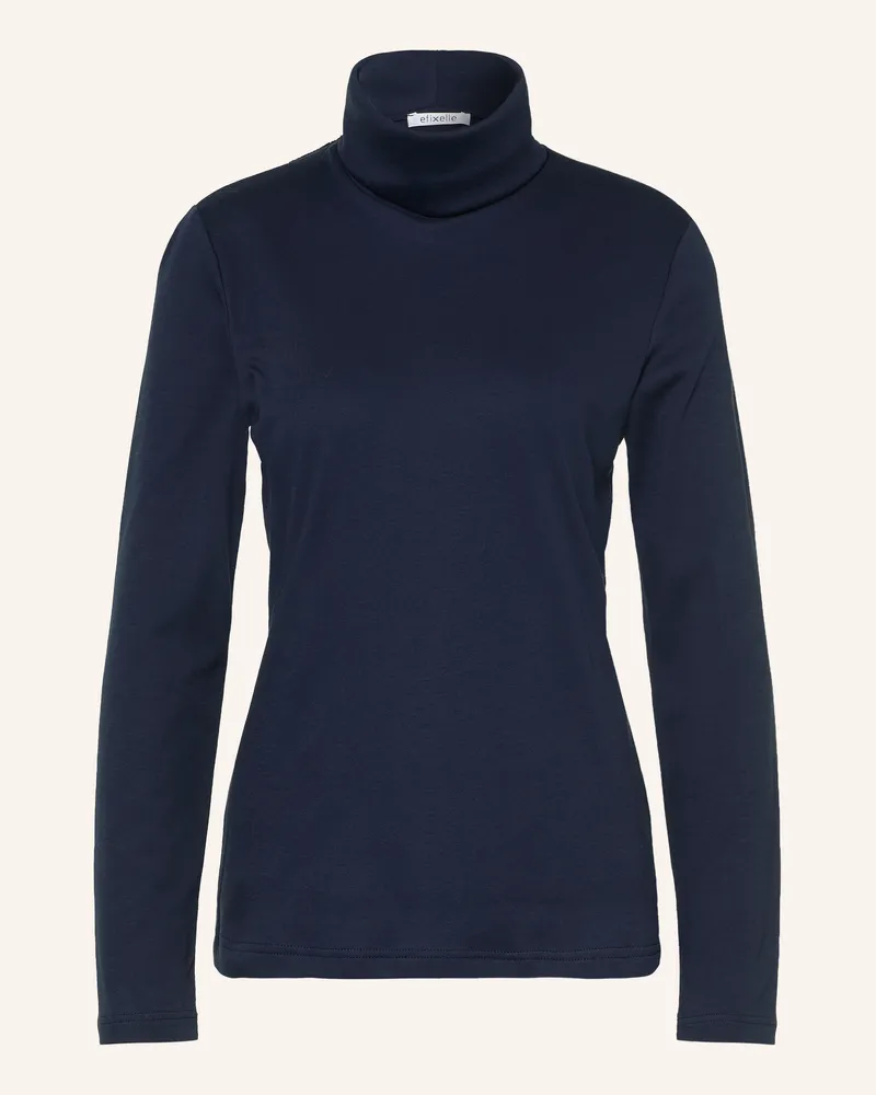 Efixelle Rollkragenshirt blau Dunkelblau