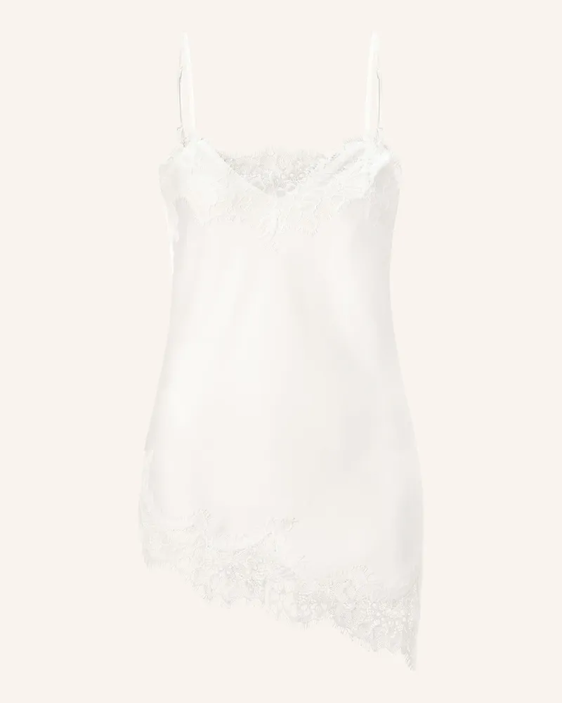 Rich&Royal Satintop Mit Spitze weiss Weiss