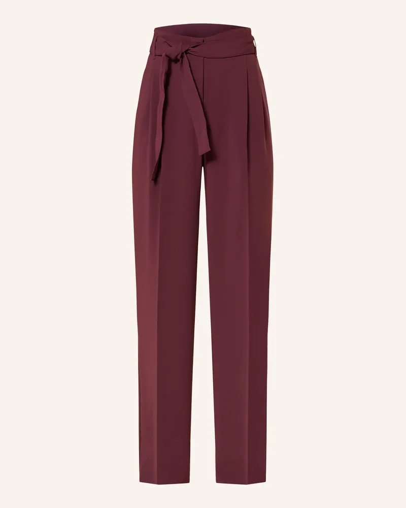 HUGO BOSS Marlenehose Tapiana rot Dunkellila