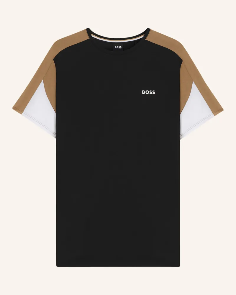 HUGO BOSS Pyjama-Oberteil BALANCE T-SHIRT RN Regular Fit Schwarz