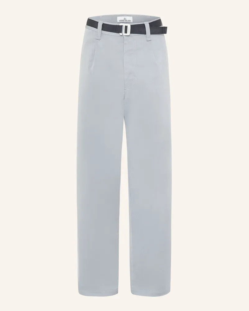 Stone Island Chino MARINA Loose Fit Blaugrau