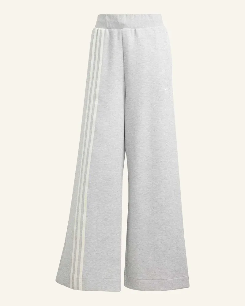 adidas OFF PLACED 3-STREIFEN WEITE HOSE Grau
