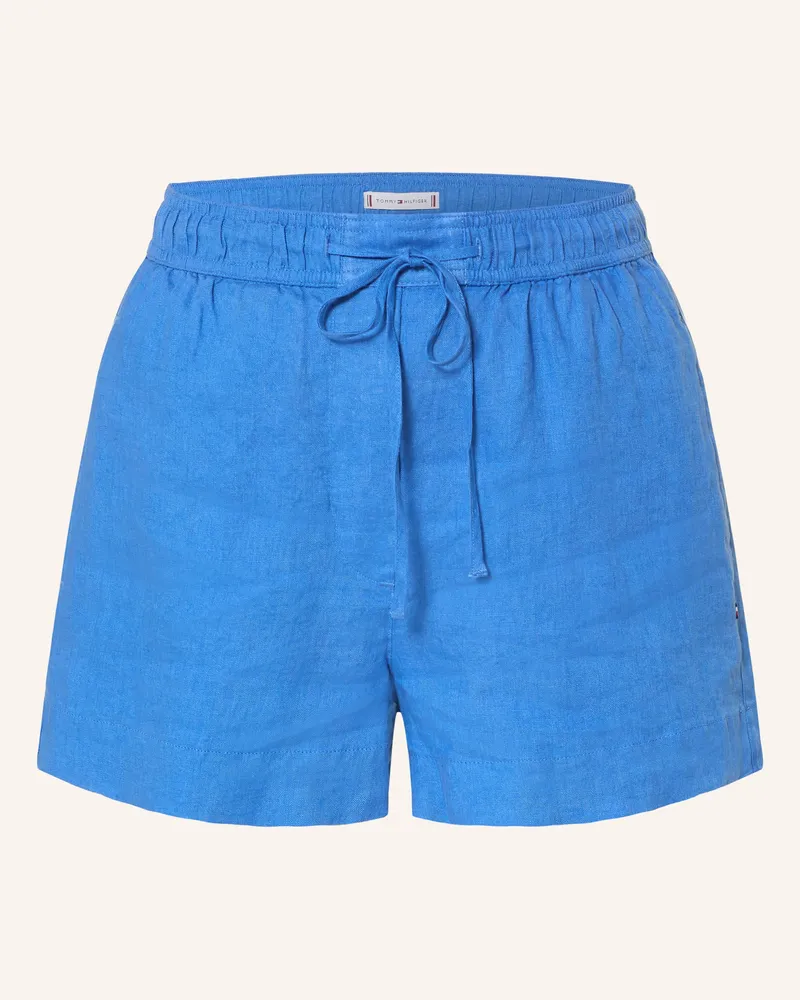 Tommy Hilfiger Leinenshorts Blau