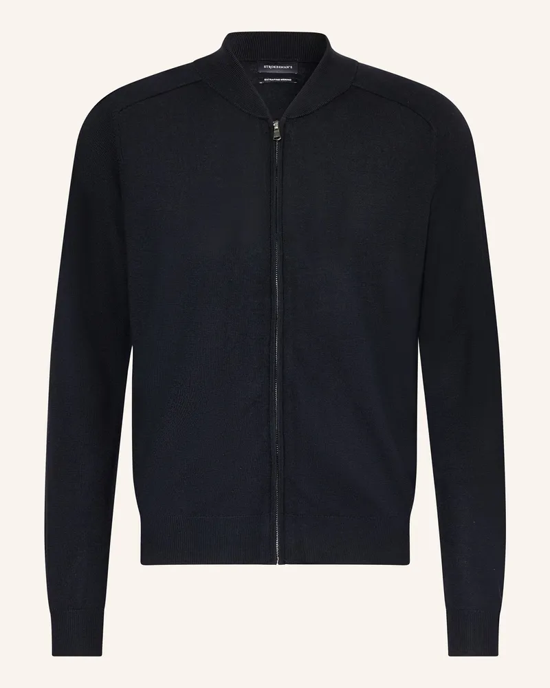 Strokesman's Strickjacke Aus Merinowolle blau Dunkelblau