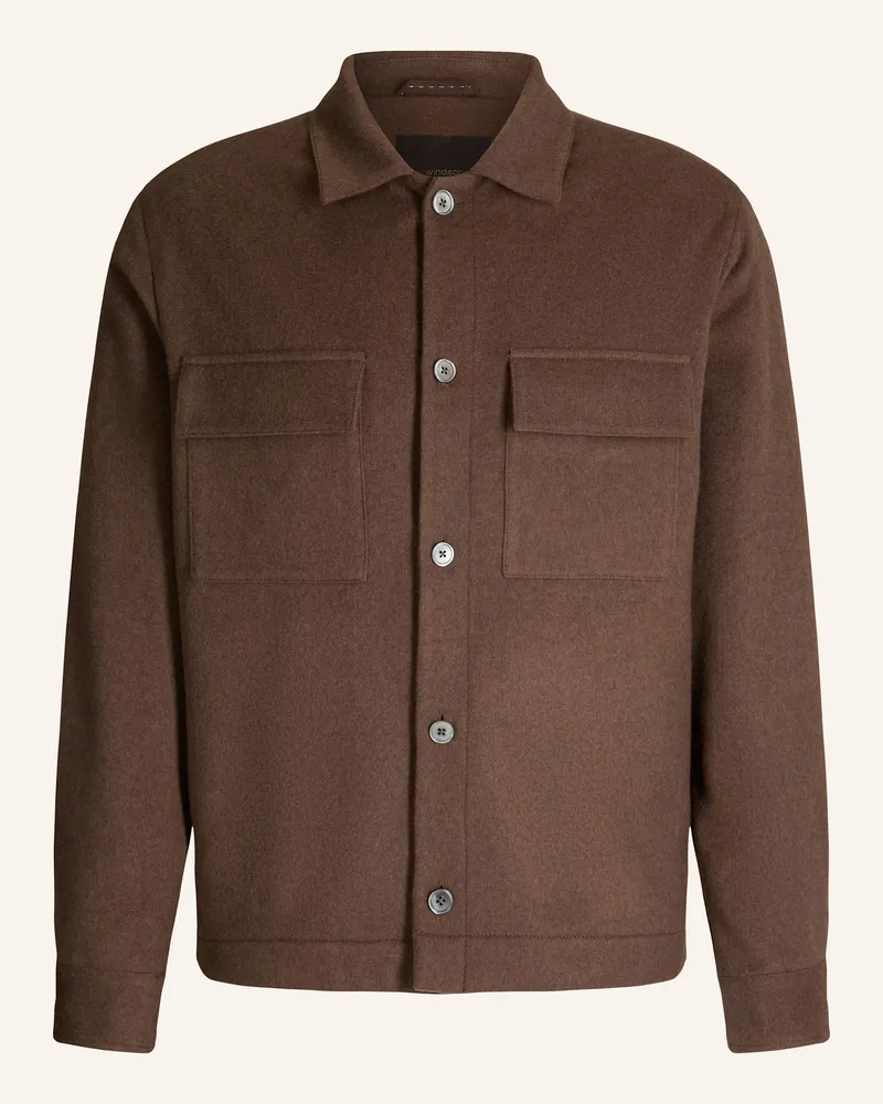 windsor. Overshirt Braun