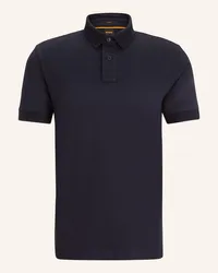 HUGO BOSS Piqué-Poloshirt PASSENGER Slim Fit Blau