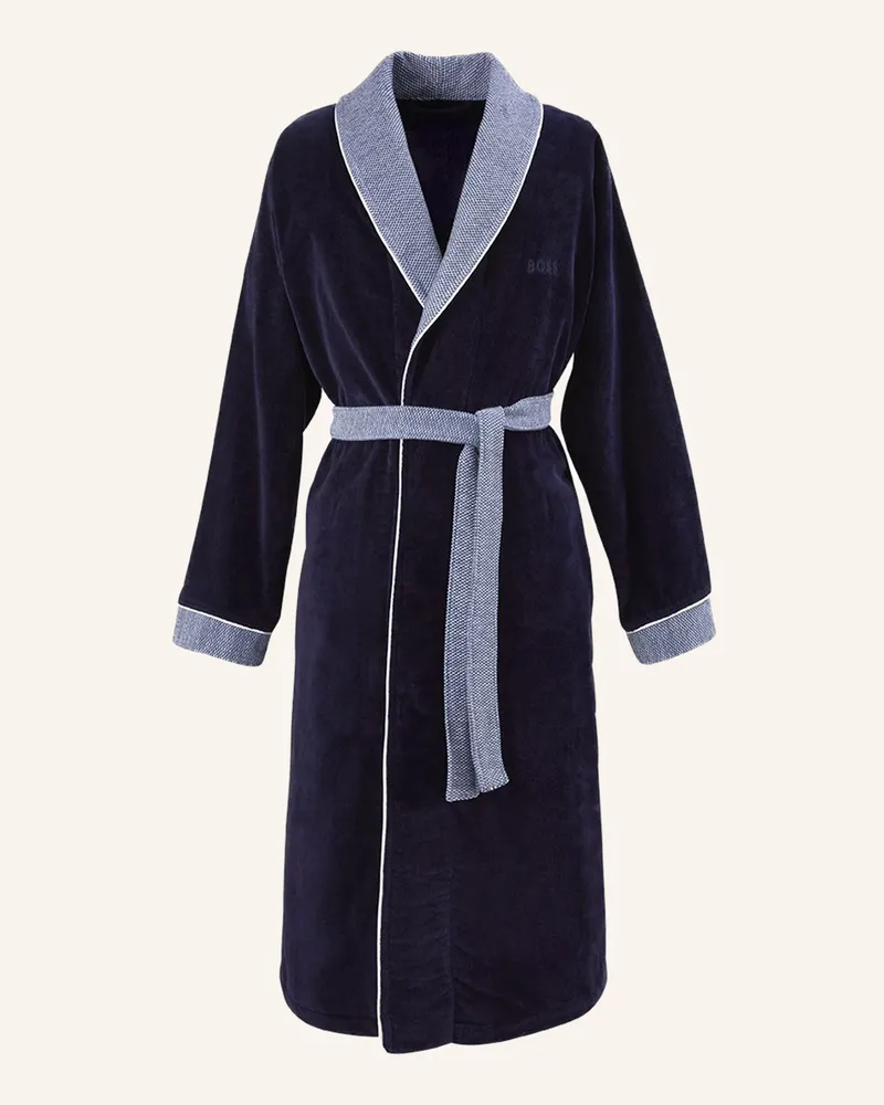 HUGO BOSS Bademantel Lord blau Dunkelblau