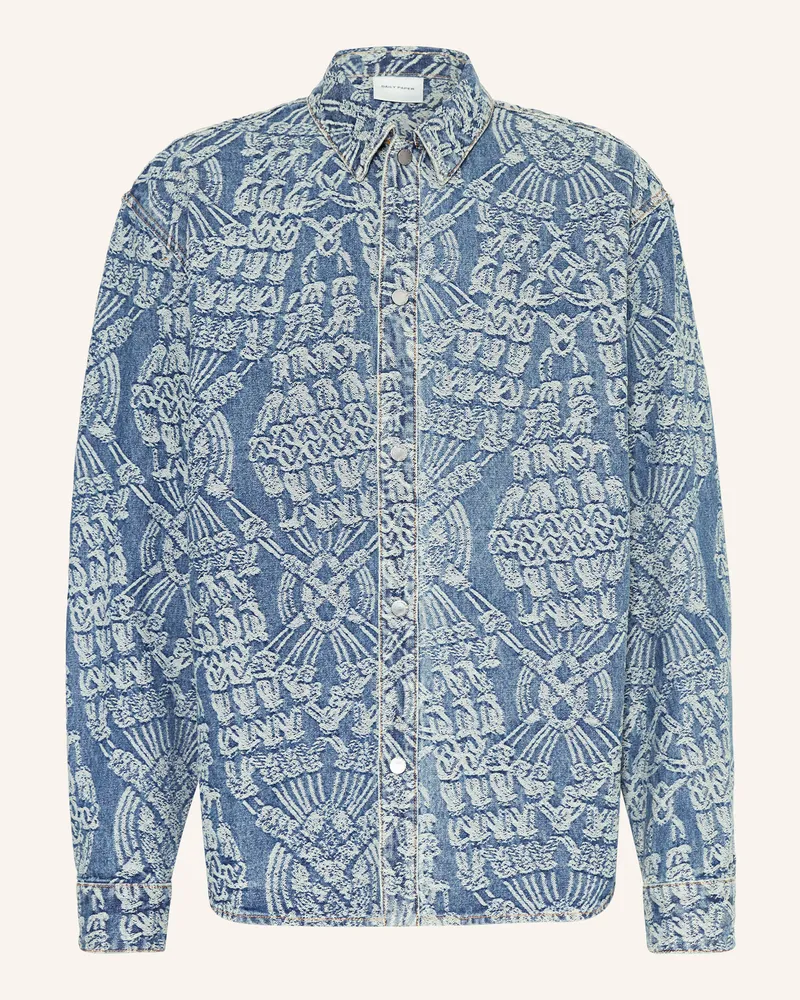 Daily Paper Jeans-Overshirt Rahul blau Mid