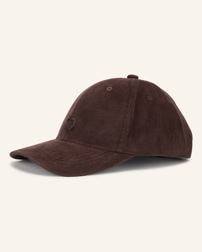 Maje Cord-Cap braun Dunkelbraun